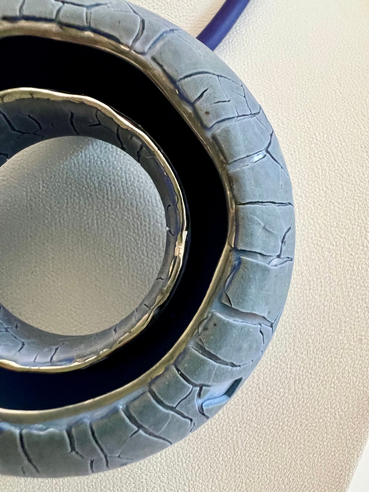 HALO - Blue Crawling Platinum Blue Pendant