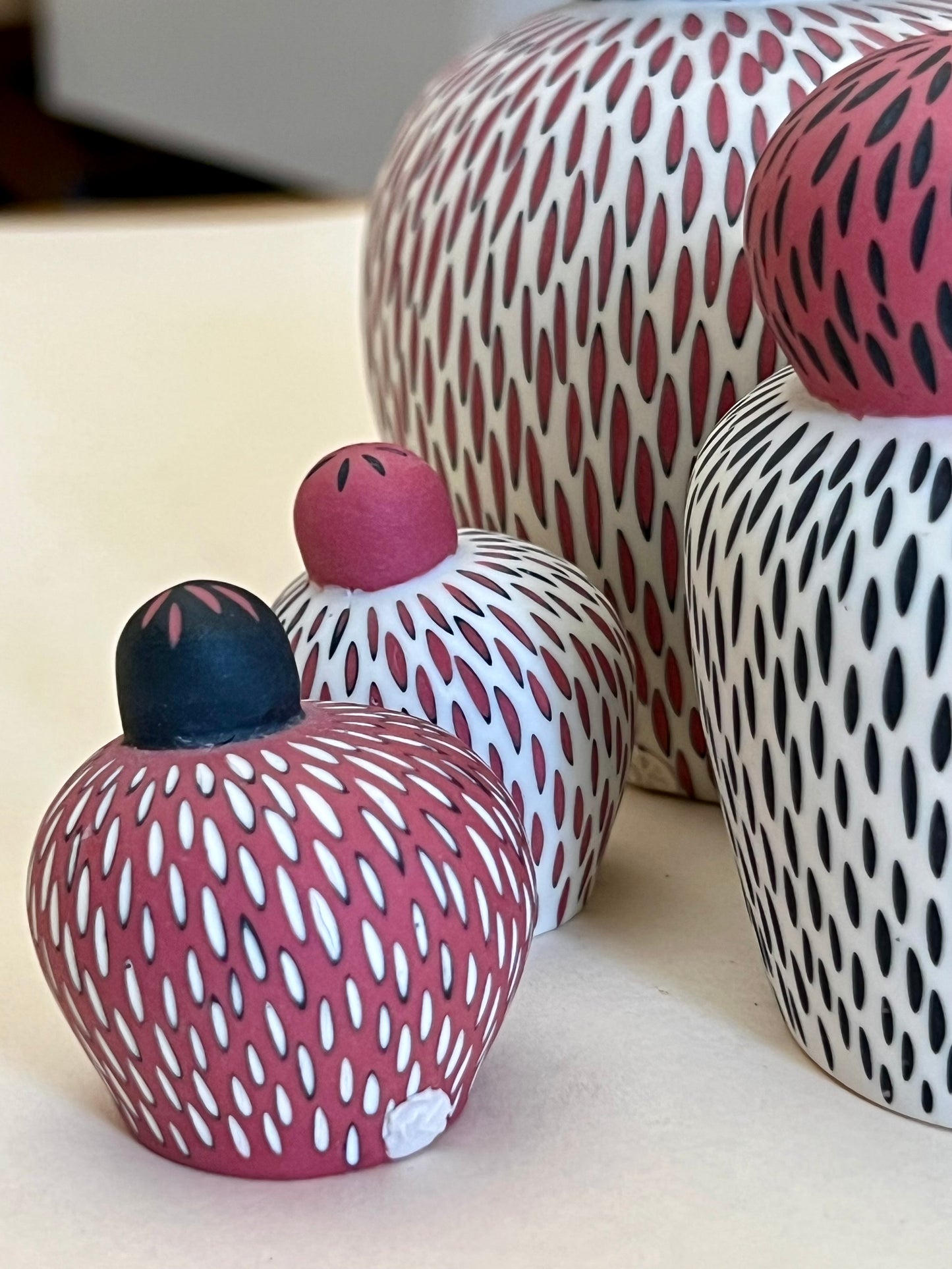 closer view small components of sculpture