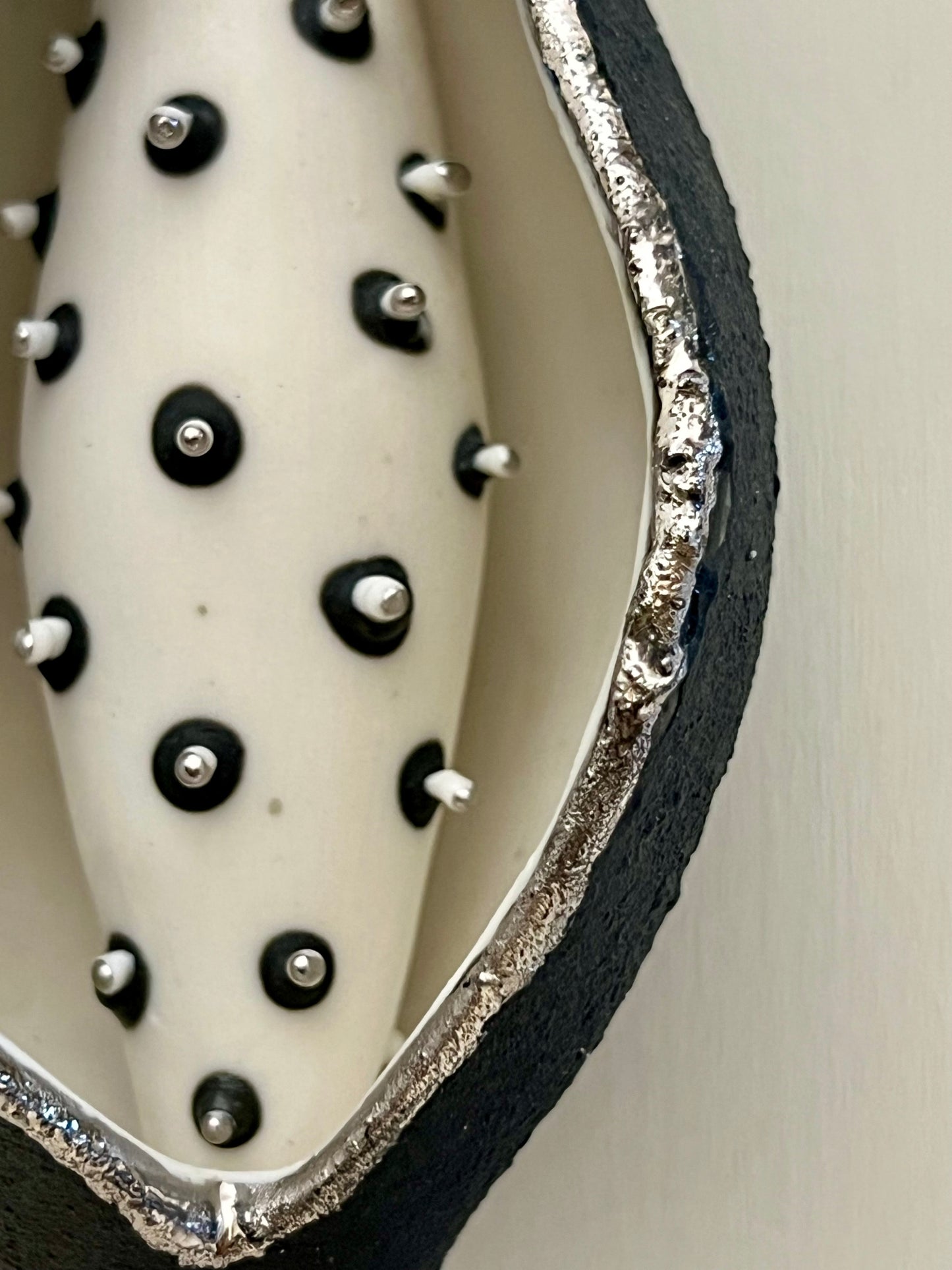 Detail of decoration with platinum