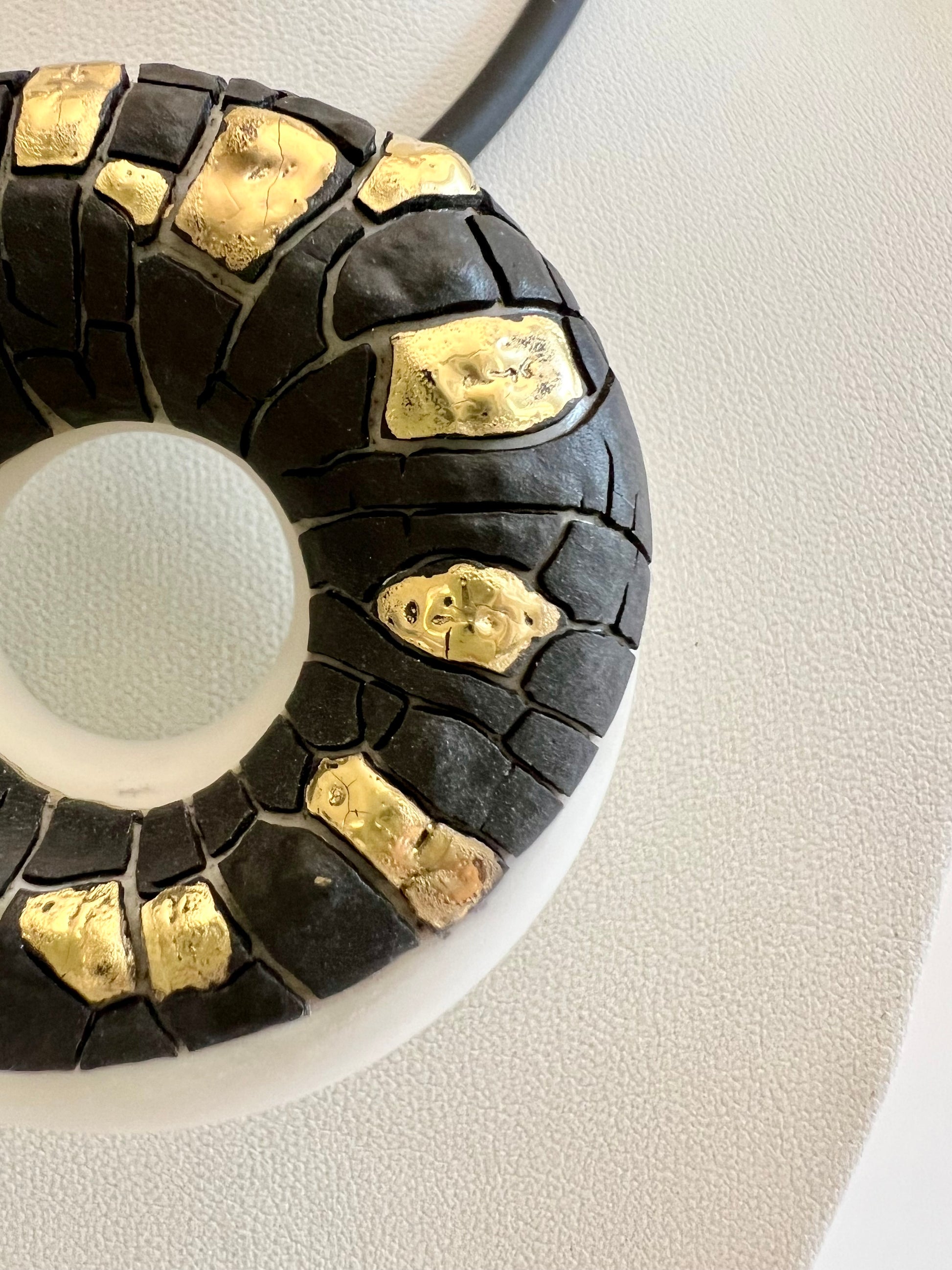 Detail of glaze and gold