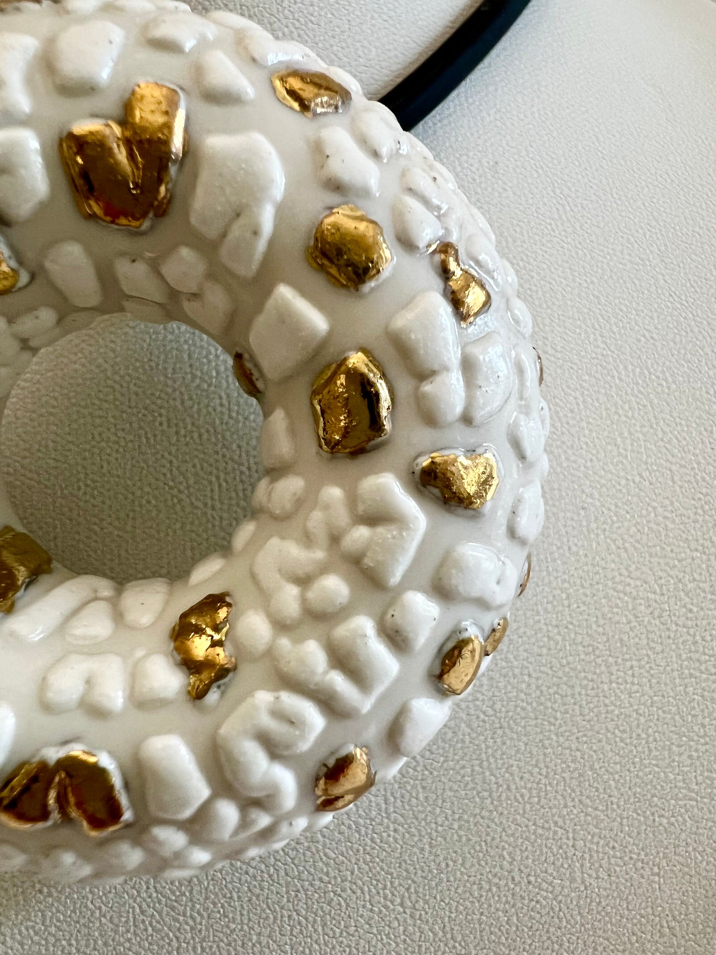 Detail of gold and glaze