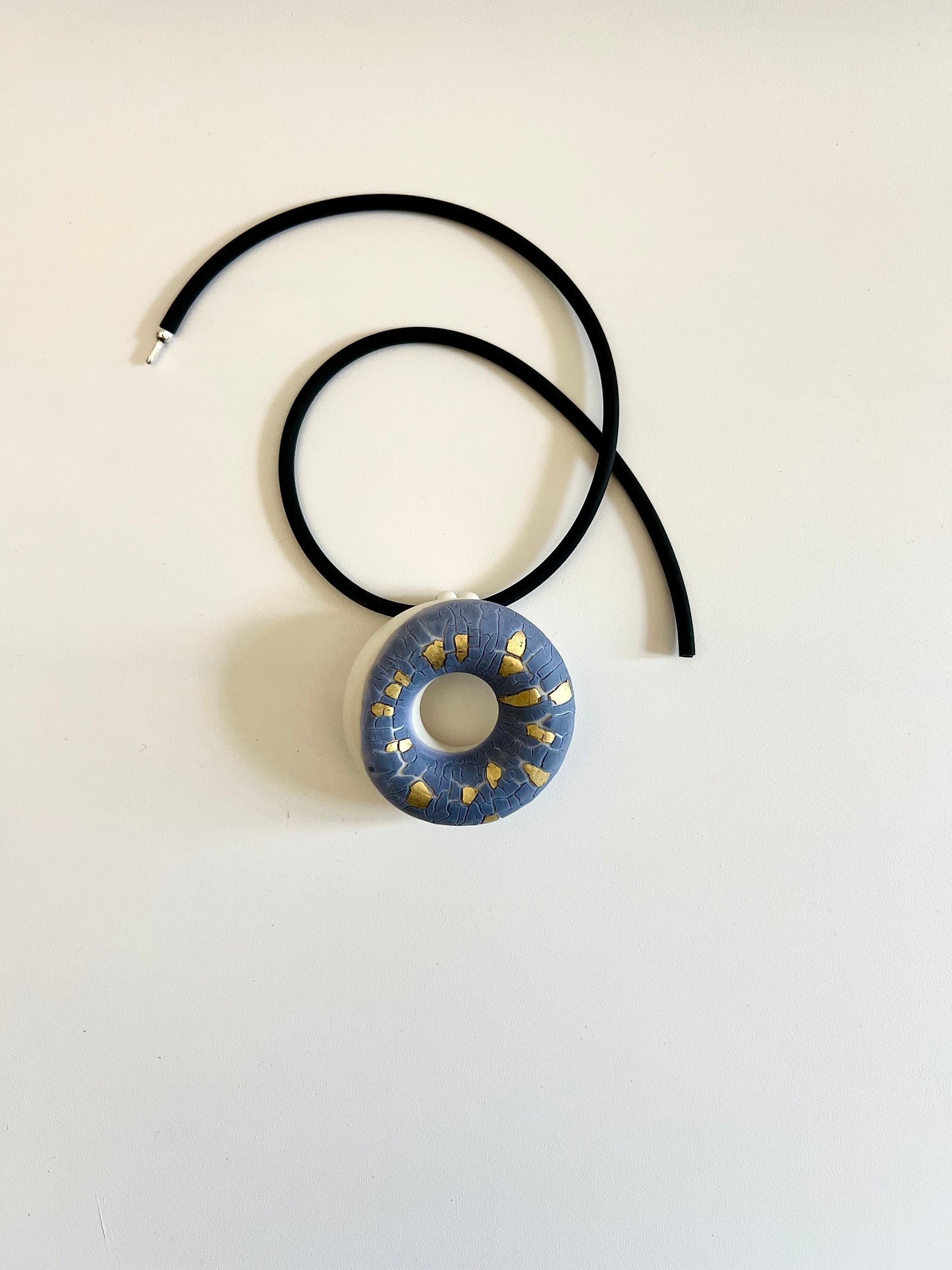 HALO - Blue Crawling Gold Pendant