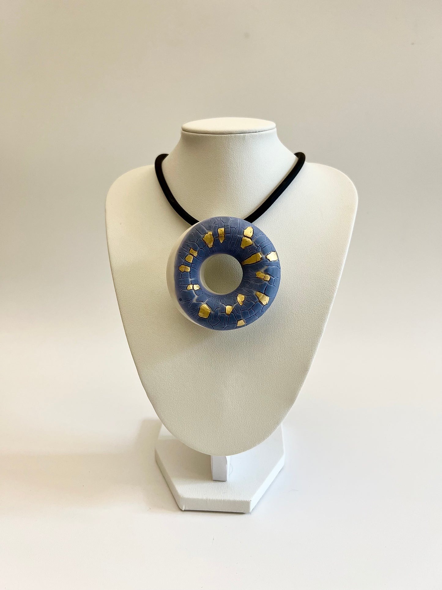 HALO - Blue Crawling Gold Pendant