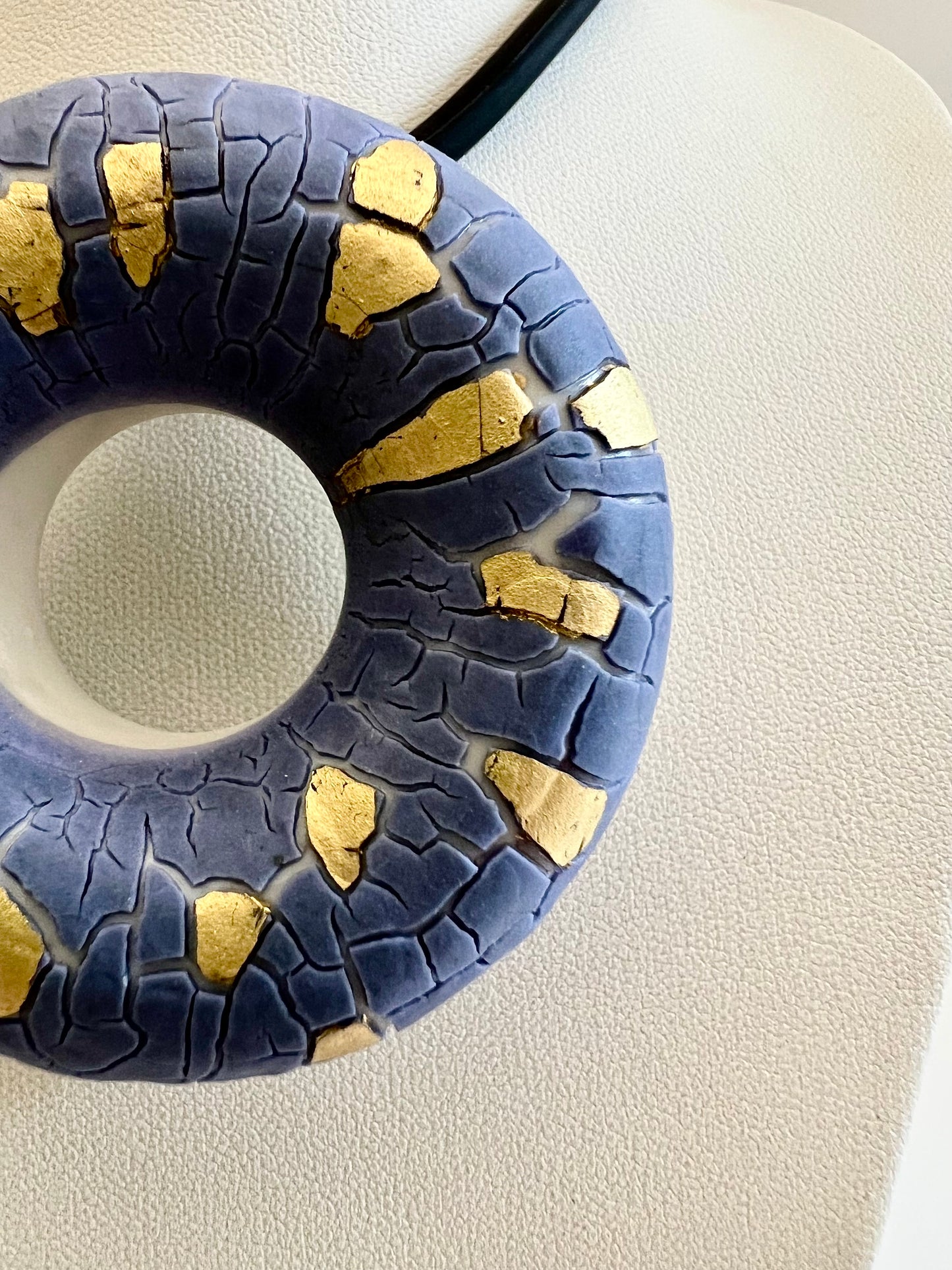 HALO - Blue Crawling Gold Pendant